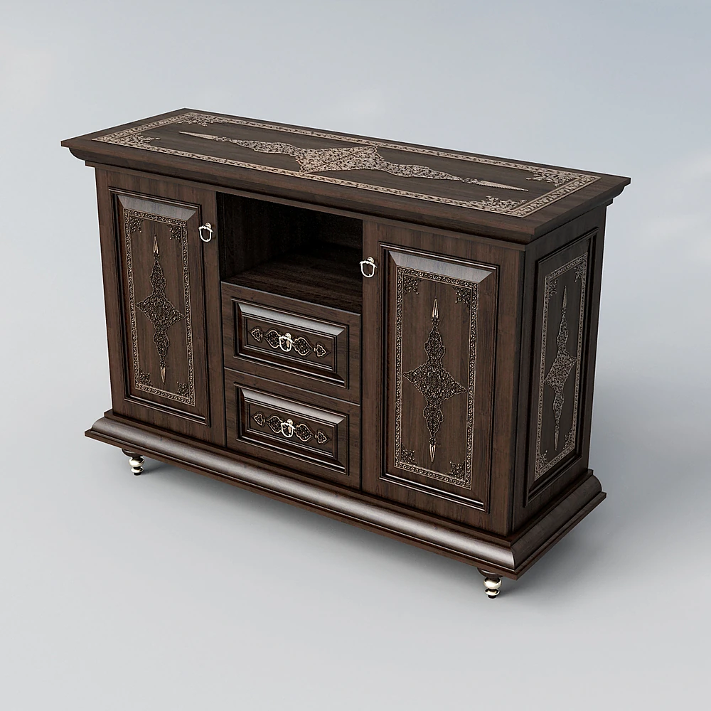 Classic Sideboard with Intricate Carved Details