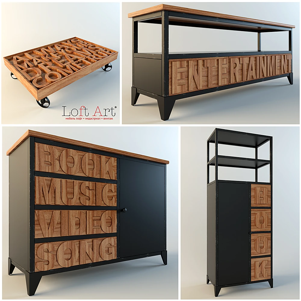Storage Furniture Set Kitchen by Loft Art