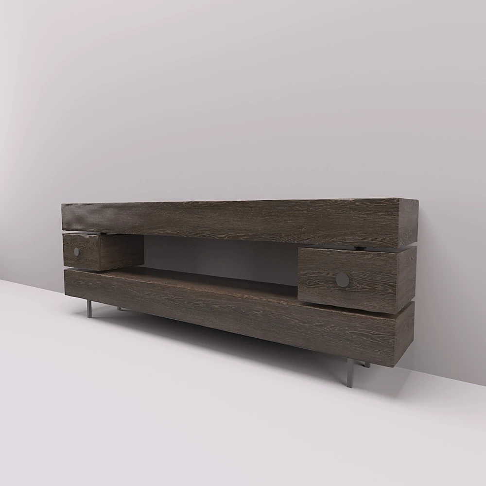 Console with Modern Wooden Design (2)