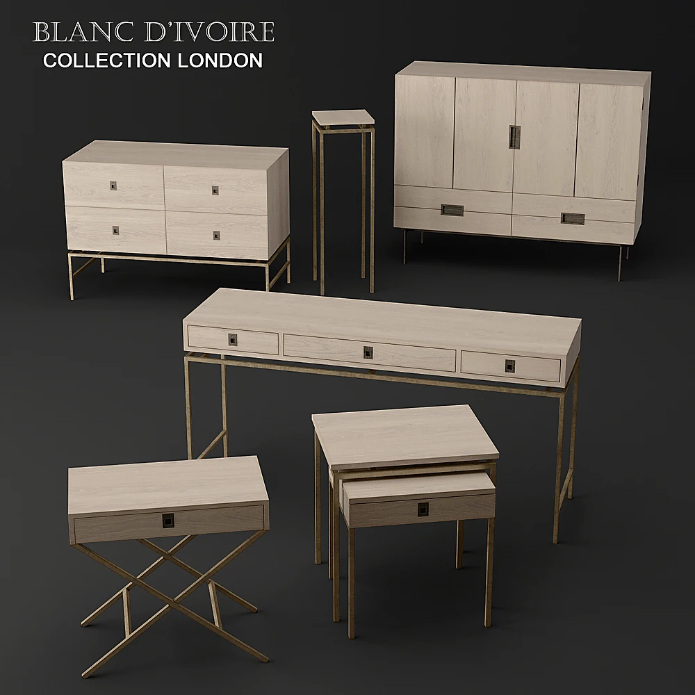 Sideboard and chest of drawers LONDON Collection by Blancdivoire