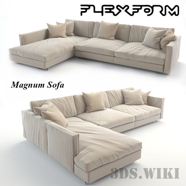 Anotar Sufijo También Magnum Sofa - download 3d model | 3ds.wiki