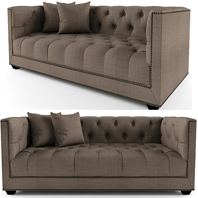 Sofa with Classic Tufted Fabric
