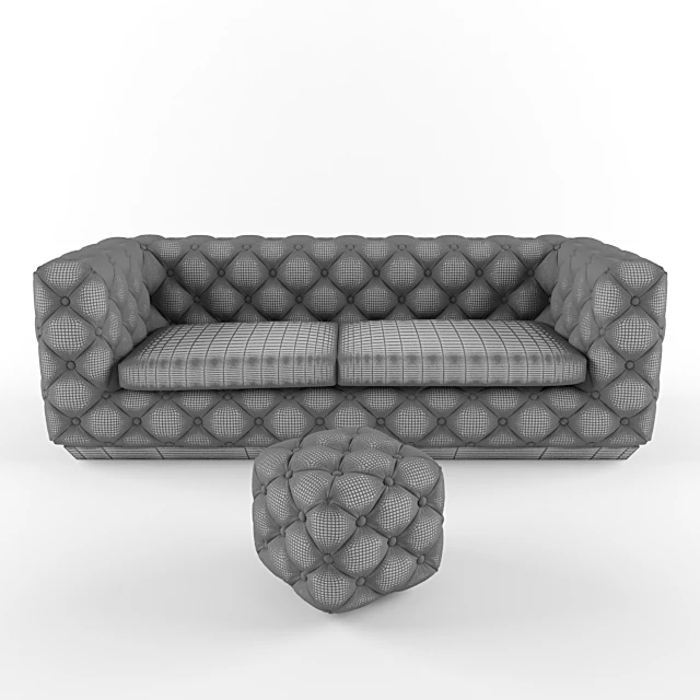 Classic Tufted Leather Sofa (3)