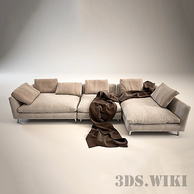 Soft Modern Fabric Modular Sofa