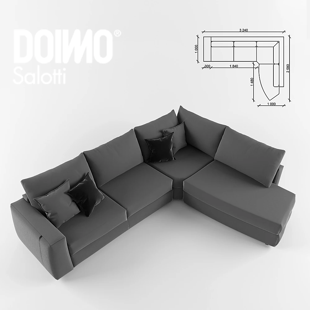 Corner Sofa Like by Doimo Salotti (2)