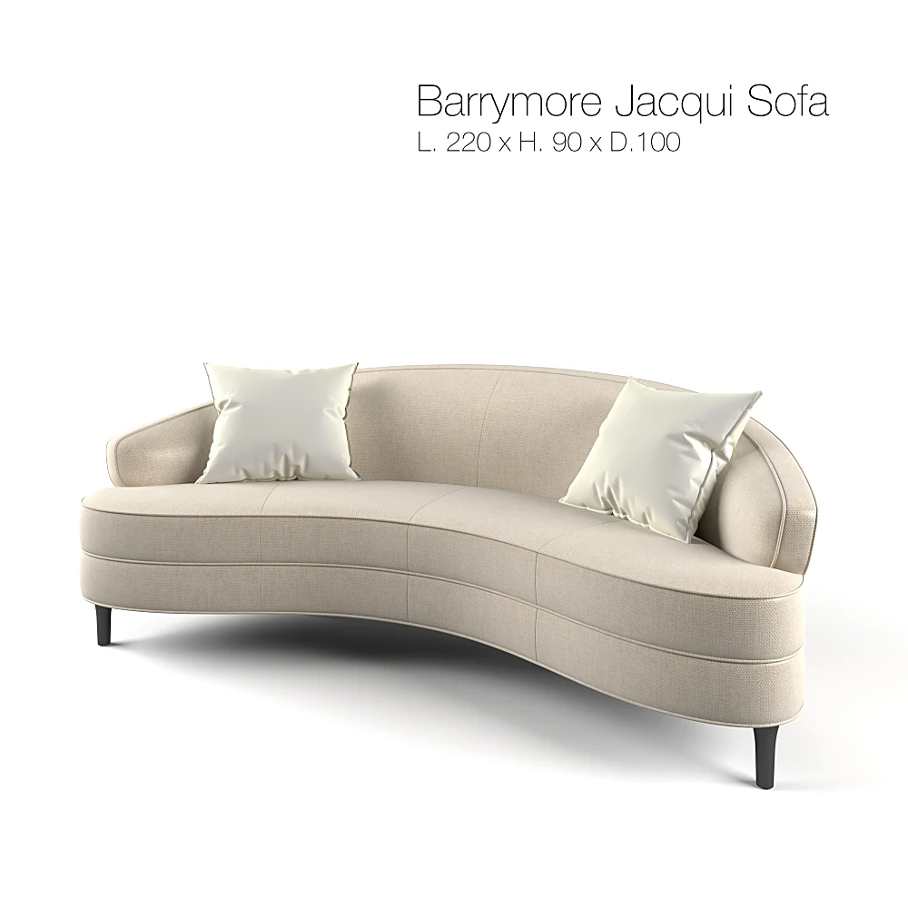 Curved Sofa Jacqui by Barrymore