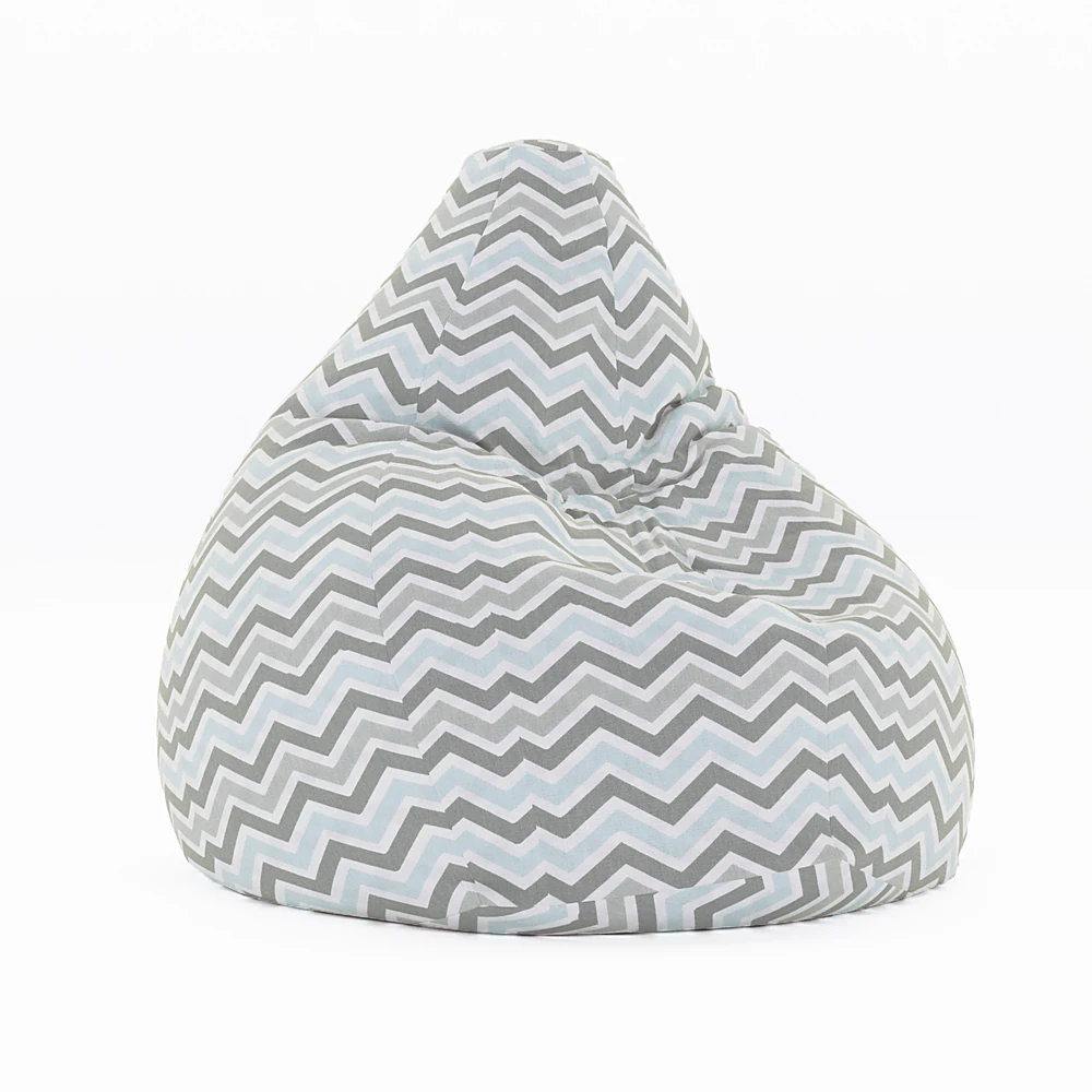 Bean Bag Chair with Chevron Pattern
