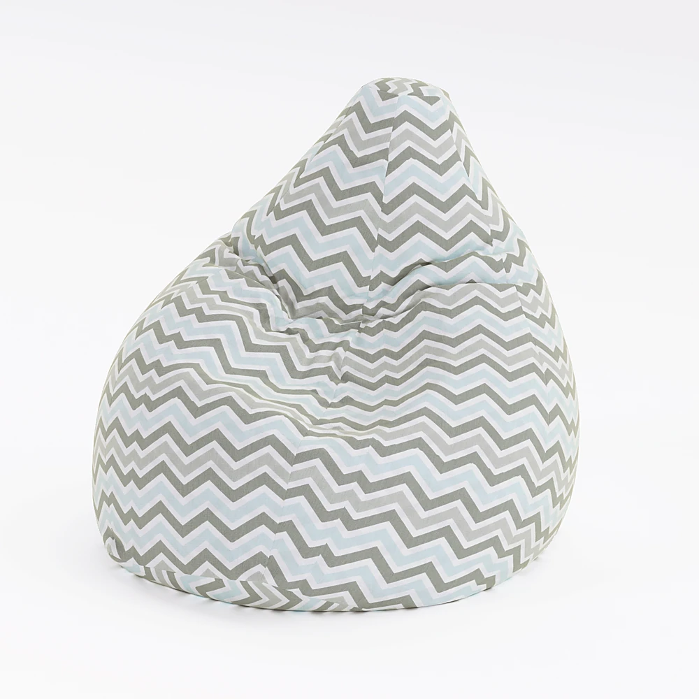 Bean Bag Chair with Chevron Pattern (2)