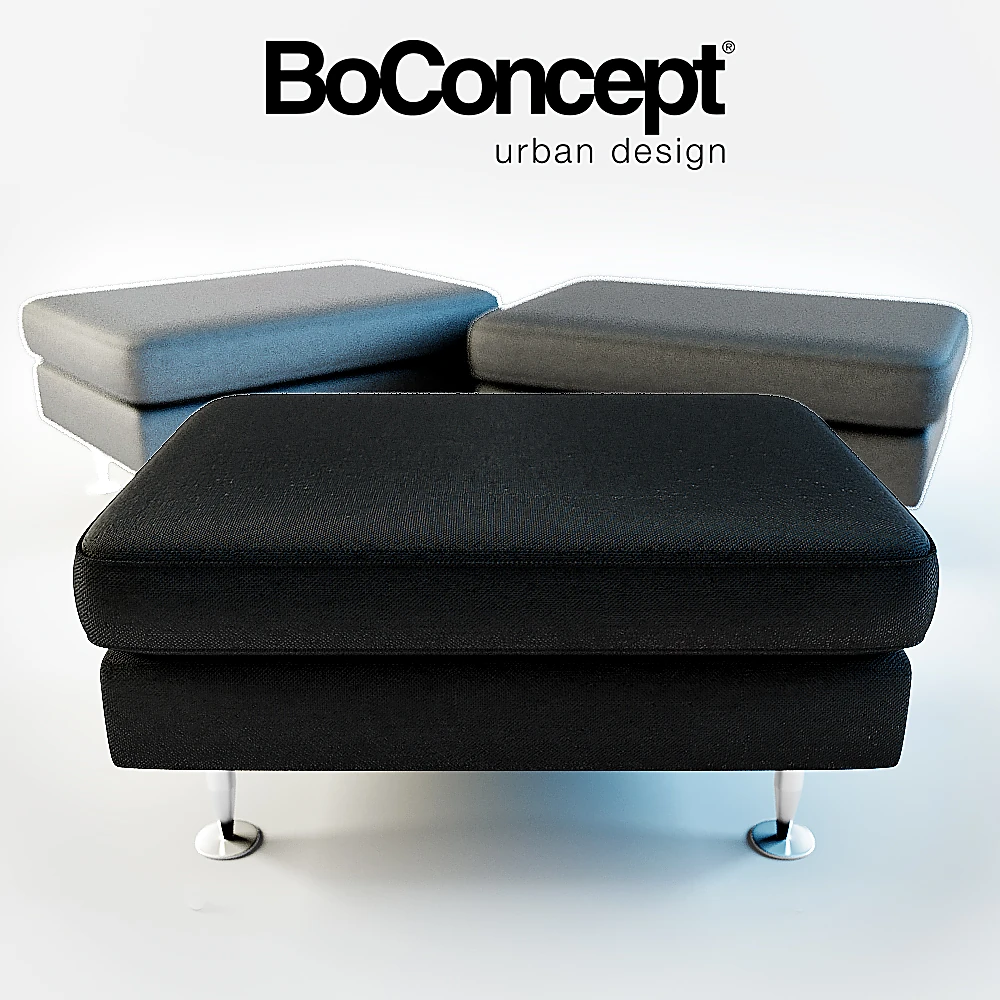 Modern Fabric Ottoman by BoConcept