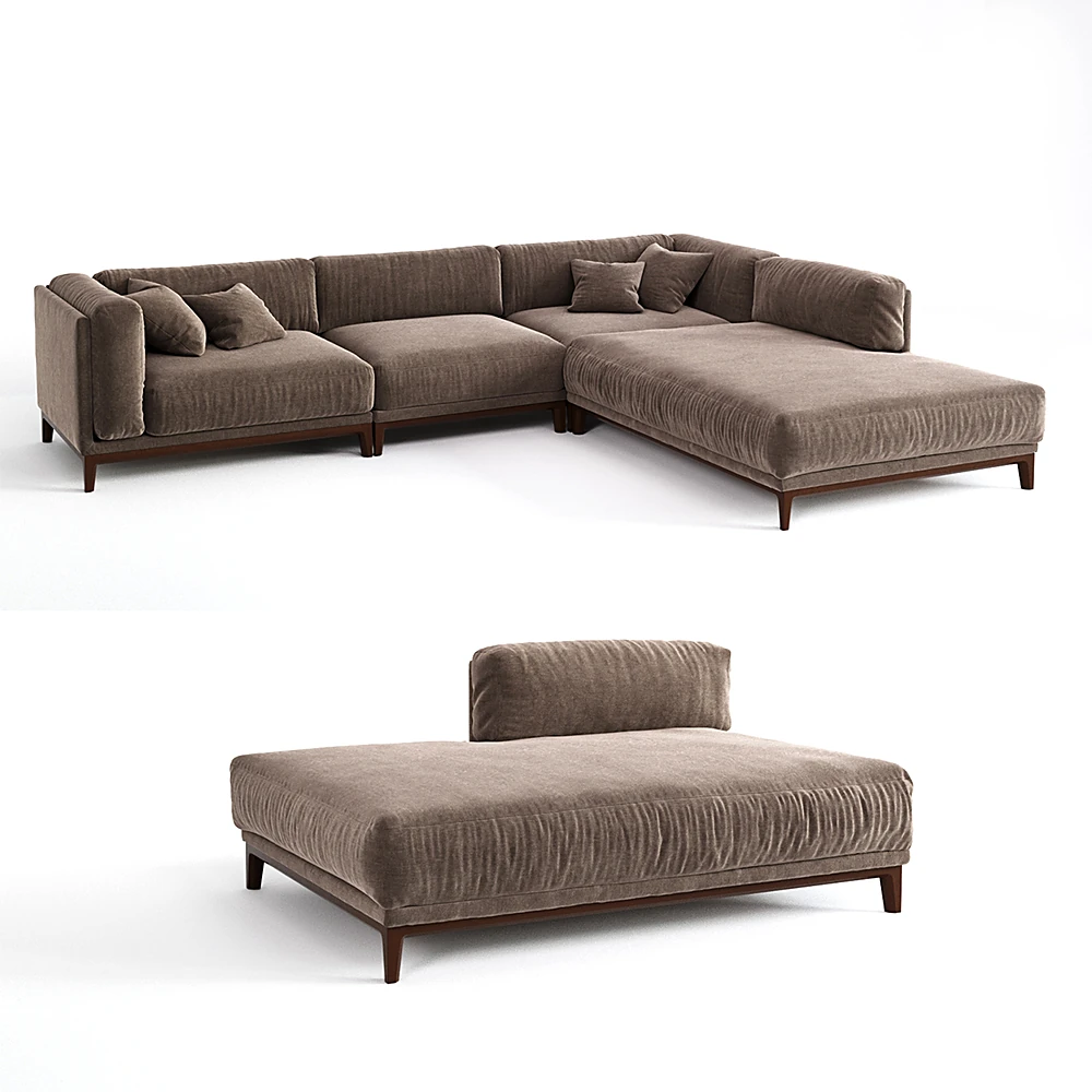 Modern Fabric Corner Sofa