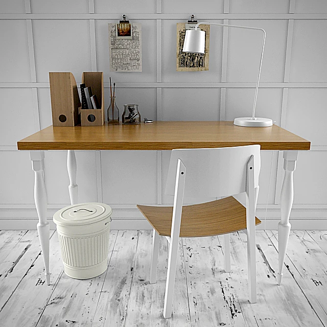 Desk and Chair Set by IKEA