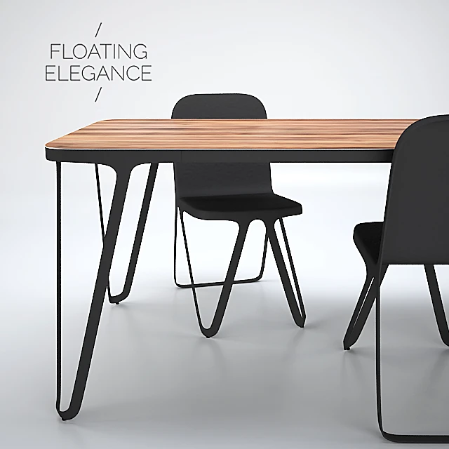 Dining Table Set Loop Series by NEO/CRAFT (2)