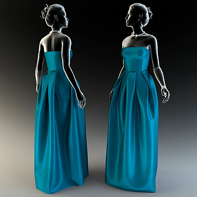 Wedding Dress with Veil and Lace Details (2)