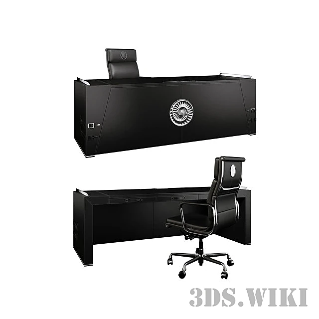Executive Desk and Chair Set ART Edge by Edge (2)