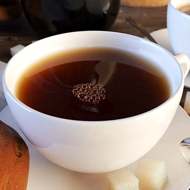 Decorative Set with Tea, Cakes, and Jam (3)