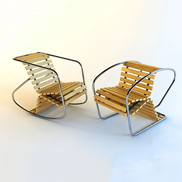 Wooden Chair Inverso with Metal Frame