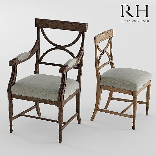 Chair GUSTAVIAN X-BACK by Restoration Hardware