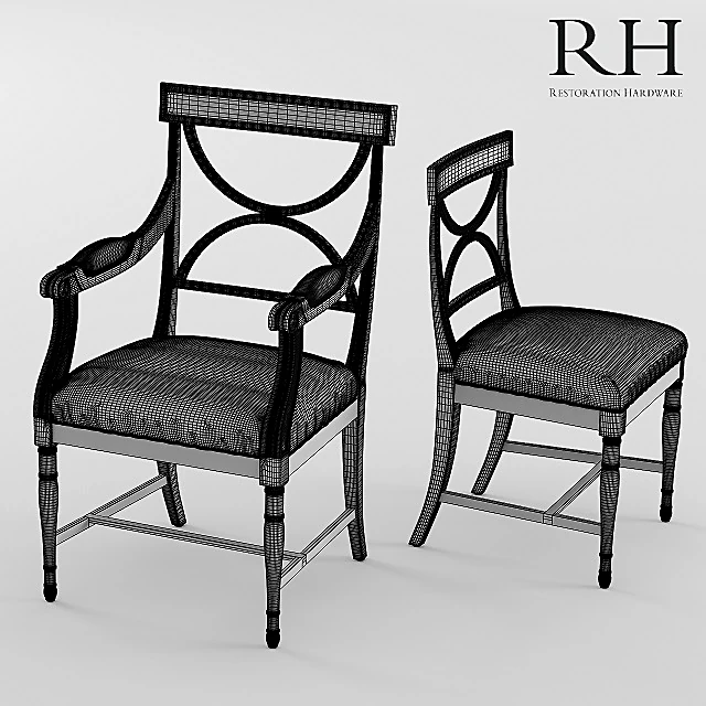 Chair GUSTAVIAN X-BACK by Restoration Hardware (2)
