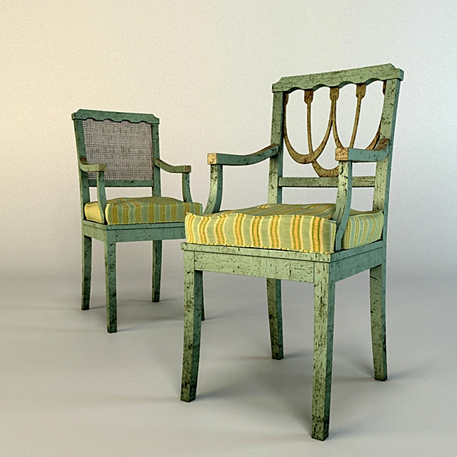 Wooden Chair with Provence Style