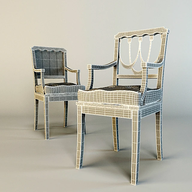 Wooden Chair with Provence Style (2)