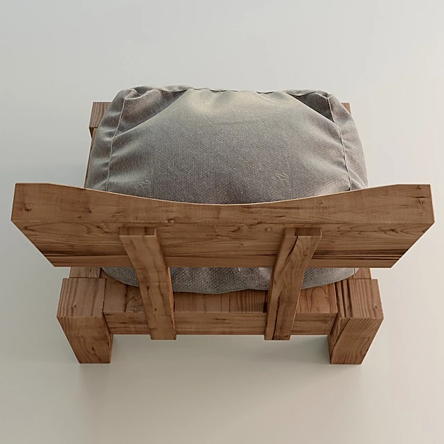 Japandi Wooden Chair with Fabric Cushion (2)