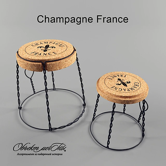 Stools with Champagne Cork Design