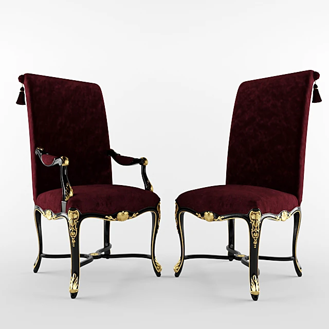 Armchair and Side Chair Set by Angelo Cappellini
