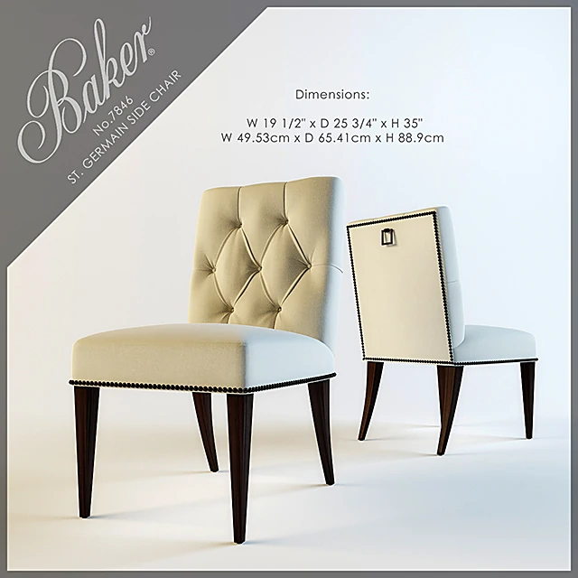 Side Chair ST. GERMAIN No.7846 by Baker