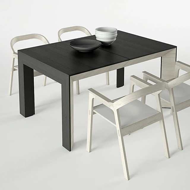 Dining Table and Chairs Set Perspectiva by Bauline