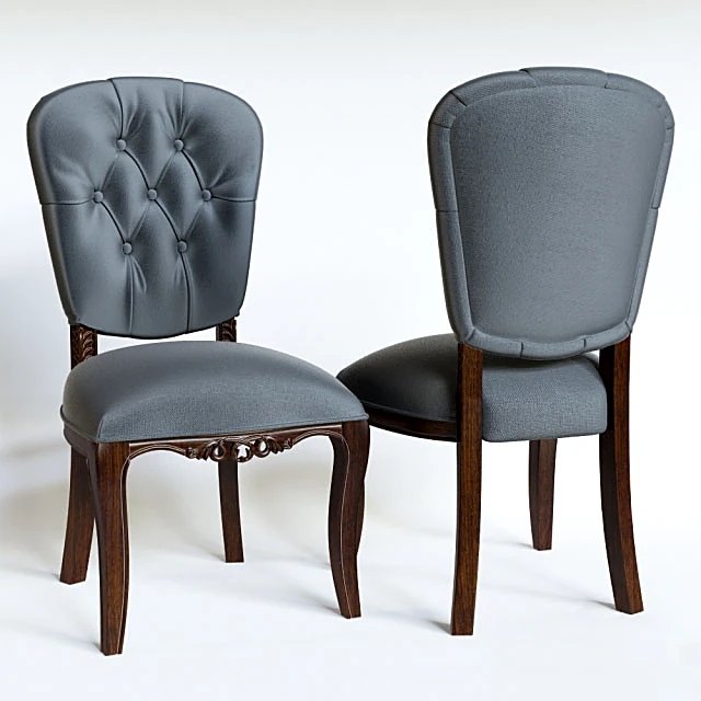 Classic Upholstered Chair with Tufted Back
