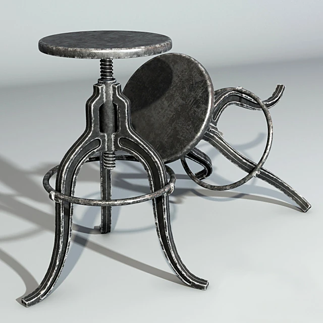Industrial Metal Bar Stool