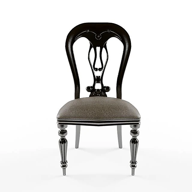 Classic Chair with Ornate Wooden Frame