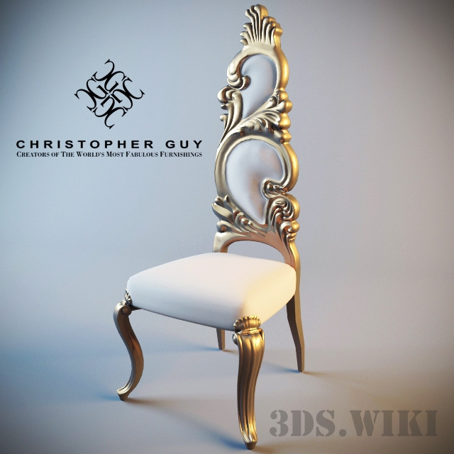 Christopher Guy Flame High Back Chair, Christopher Guy Furniture 3d Model