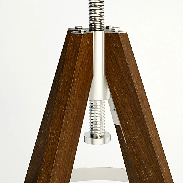 Bar Stool with Adjustable Wooden Tripod (2)