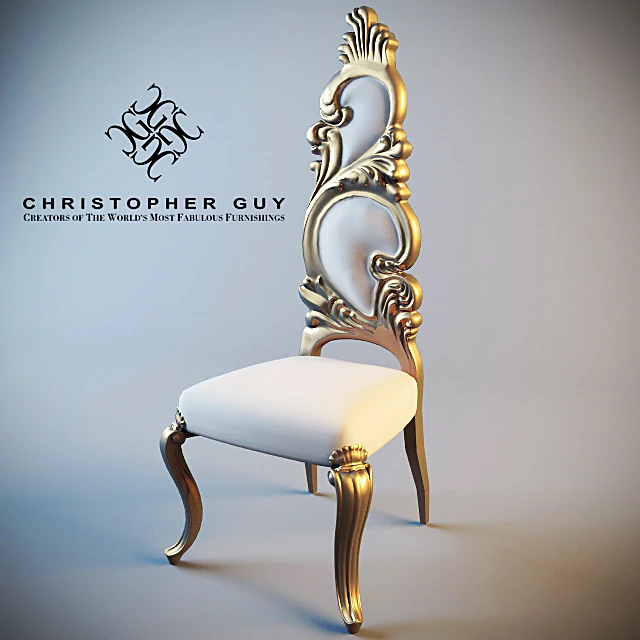 High Back Chair Flame by Christopher Guy