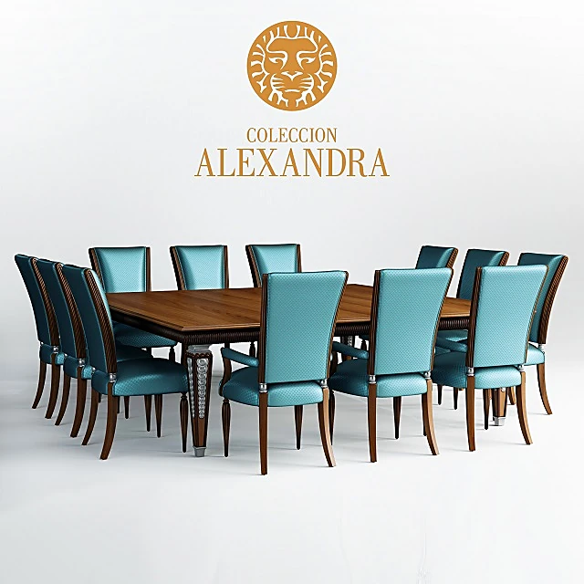 Dining table set DECO by Coleccion Alexandra