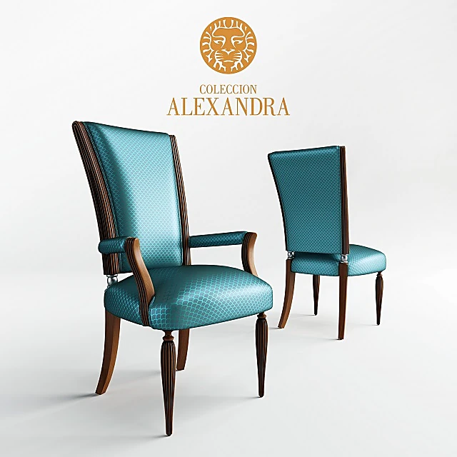Dining table set DECO by Coleccion Alexandra (2)