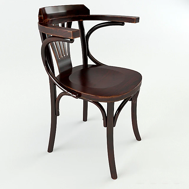 Classic Wooden Chair with Writing Tablet
