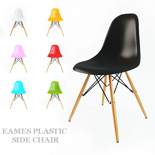 Side Chair Plastic by Eames