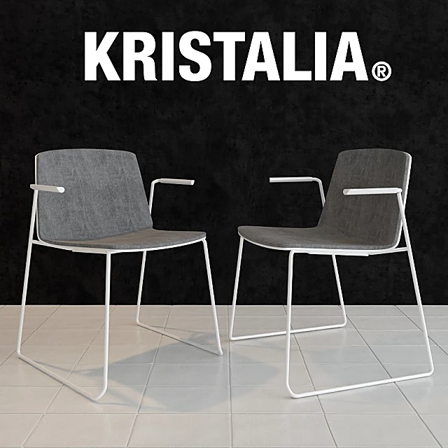 Modern Fabric Chair Rama by Kristalia