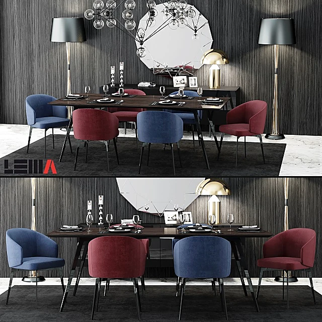 Table + Chair / Decorative set 1