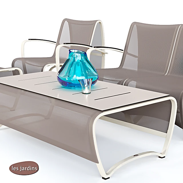 Outdoor Lounge Set Lea Jardin Siege Set by Les Jardins (3)