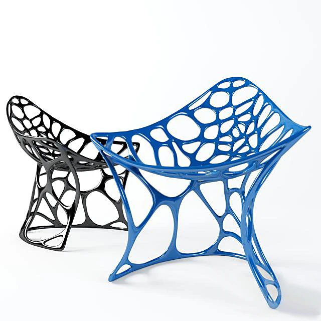 Modern Organic Plastic Lounge Chair