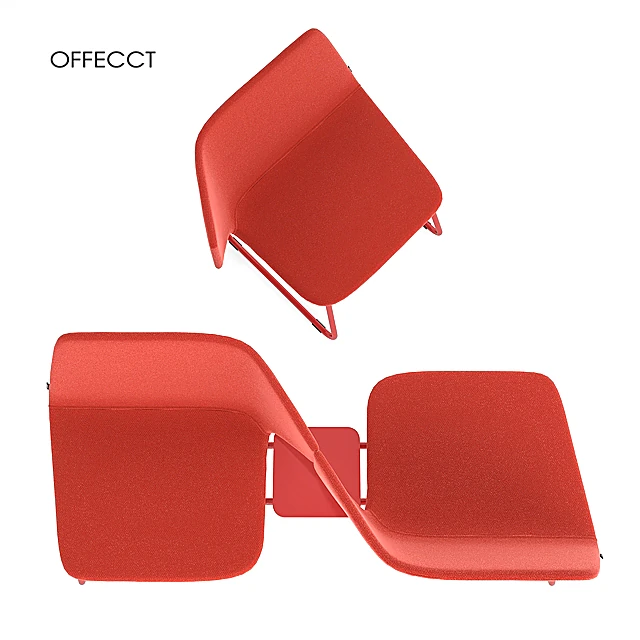 Modular Lounge Chair Studio + Twin Beam by OFFECCT (2)