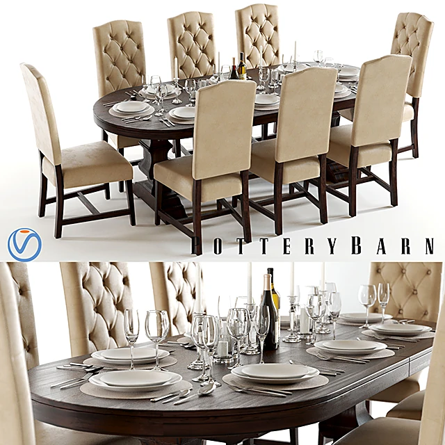 Dining Set Banks and Ashton 3 by Pottery Barn