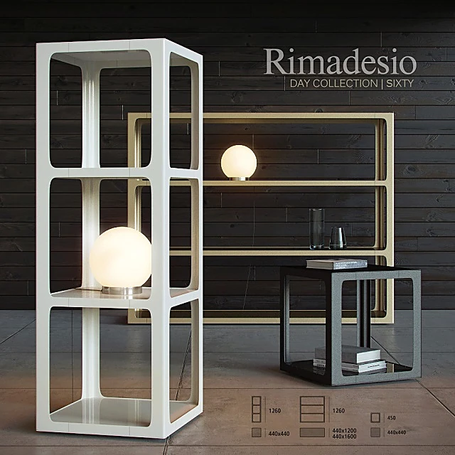 Modular Shelving Unit Sixty by Rimadesio