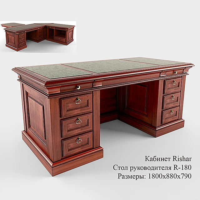 Executive Desk R-180 by Rishar