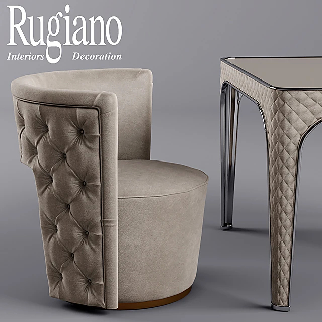 Dining Set Giotto by Rugiano (2)