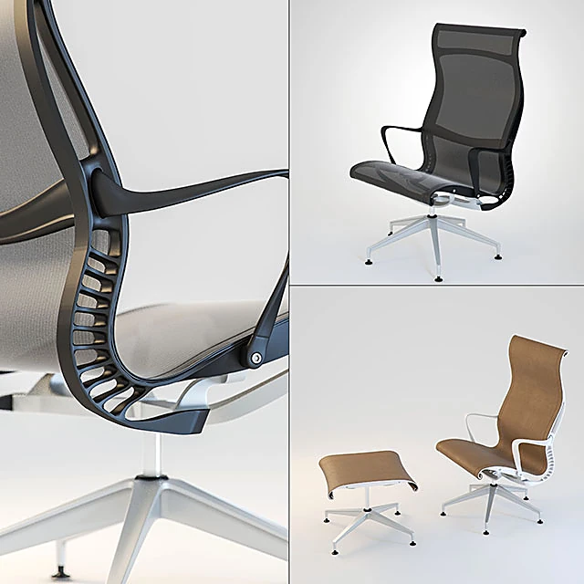 Lounge Chair with Ottoman Setu by Herman Miller