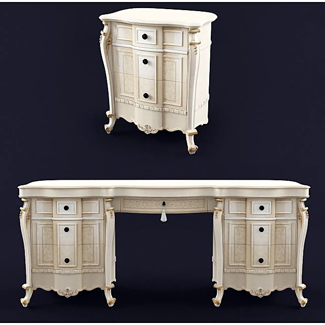 Chest of Drawers and Dressing Table Partenope by Signorini Coco